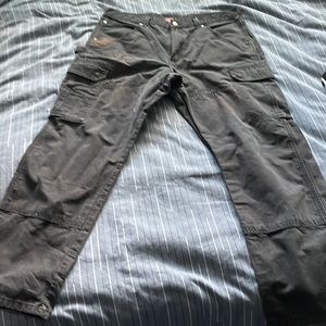 Black baggy wrangler cargo pants 38x32